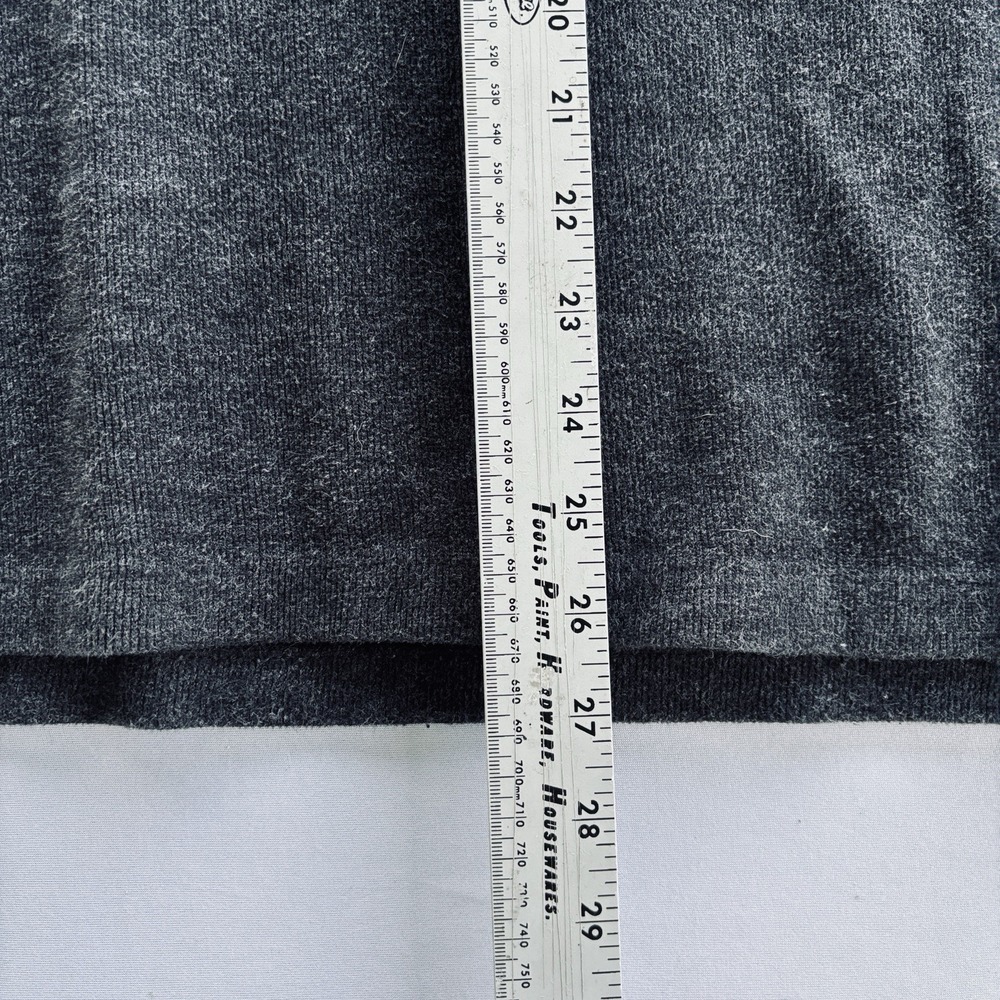 Ralph Lauren Dark Charcoal Gray Quarter-Zip Polo with Red Pony Logo - Picture 12 of 16